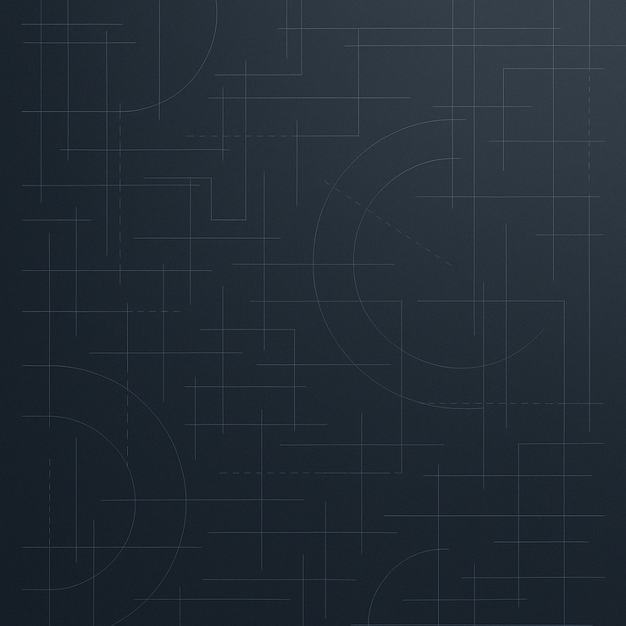 Abstract dark background with subtle geometric lines and shapes.